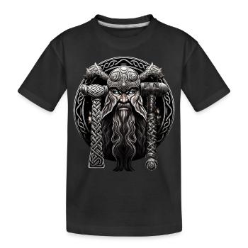 Viking Design Vegvisir Odin Valhalla - T-shirt bio Premium Enfant - noir - Devant