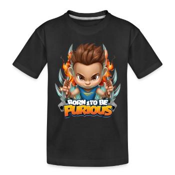 Born to be Furious! - Kids' Premium Organic T-Shirt - black - Front