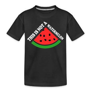 THIS IS NOT A WATERMELON - T-shirt bio Premium Enfant - noir - Devant