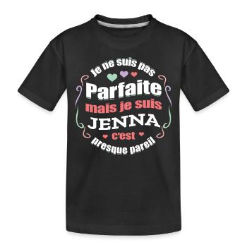 JENA PARFAITE - PRENOM JENA - T-shirt bio Premium Enfant - noir - Devant