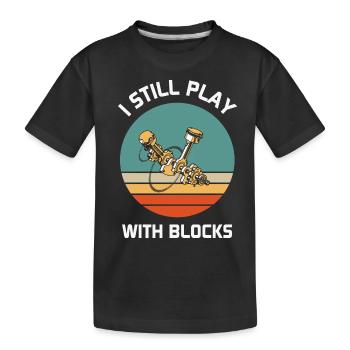 Kfz-Mechaniker-Geschenke - Kinder Premium Bio T-Shirt - Schwarz - Vorne