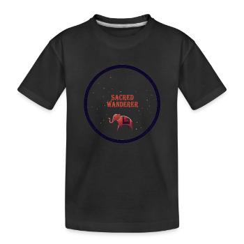 Sacred Elephant Odyssey - Kids' Premium Organic T-Shirt - black - Front