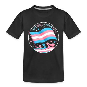 Trans Rights Tribute - Kids' Premium Organic T-Shirt - black - Front