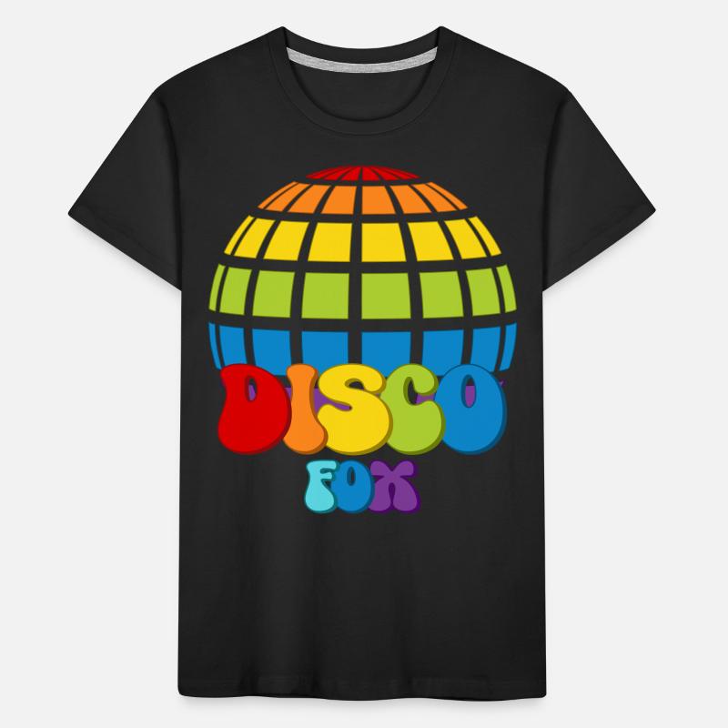 Disco Fox Disco Ball Groovy Discotheque Discofox Kids' Premium Organic T-Shirt