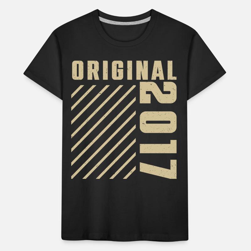 Original 2017 Authentic 2017 Vintage Bursdag Kids' Premium Organic T-Shirt