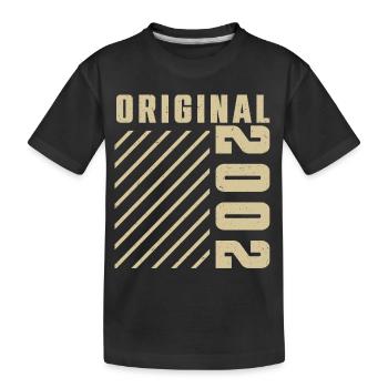 Original 2002 Authentic 2002 Vintage Bursdag - T-shirt bio Premium Enfant - noir - Devant