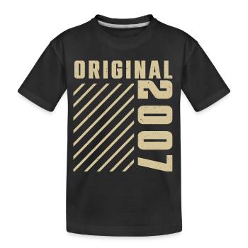 Original 2007 Authentic 2007 Vintage Bursdag - T-shirt bio Premium Enfant - noir - Devant
