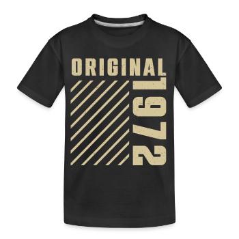 Original 1972 Authentic 1972 Vintage Bursdag - T-shirt bio Premium Enfant - noir - Devant