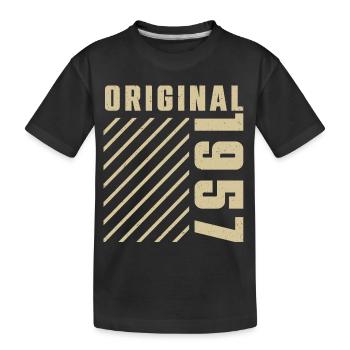 Original 1957 Authentic 1957 Vintage Bursdag - T-shirt bio Premium Enfant - noir - Devant