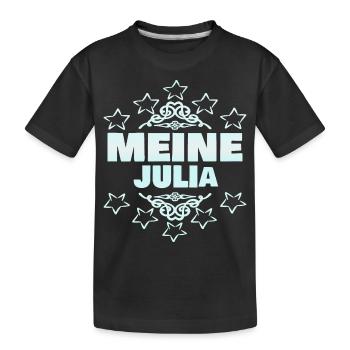 Julia en tant que fille - T-shirt bio Premium Enfant - noir - Devant