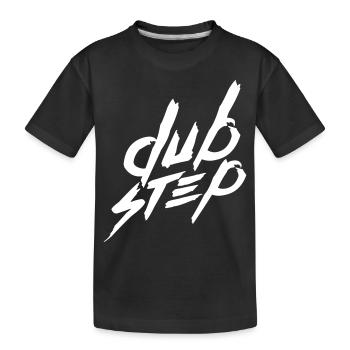 Dub Step Techno Musique Party Club Texte Lettrage - T-shirt bio Premium Enfant - noir - Devant