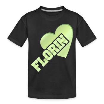 Gold Florin - Kids' Premium Organic T-Shirt - black - Front