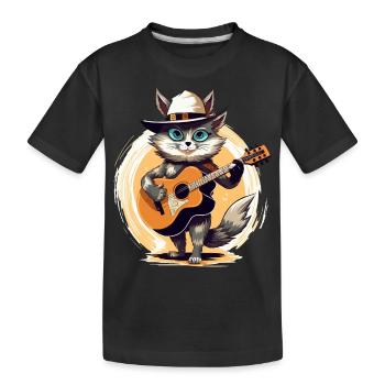 Musicien Foxtrot - T-shirt bio Premium Enfant - noir - Devant