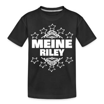 Girl Riley - Kids' Premium Organic T-Shirt - black - Front