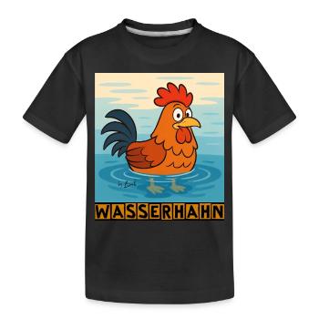 Wasserhahn by Rico Beck - Kinder Premium Bio T-Shirt - Schwarz - Vorne