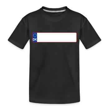plaque d'immatriculation DK - T-shirt bio Premium Enfant - noir - Devant