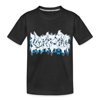 Kreuzberg Eisblau SF - Kinder Premium Bio T-Shirt - Schwarz - Vorne