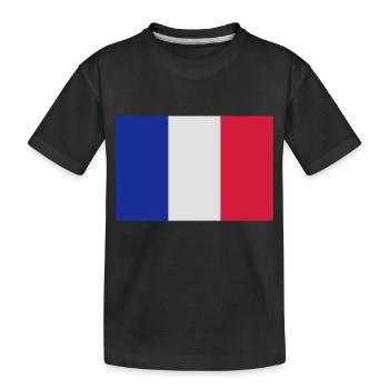 Drapeau France - T-shirt bio Premium Enfant - noir - Devant