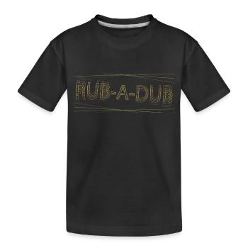 rubadub - Kids' Premium Organic T-Shirt - black - Front