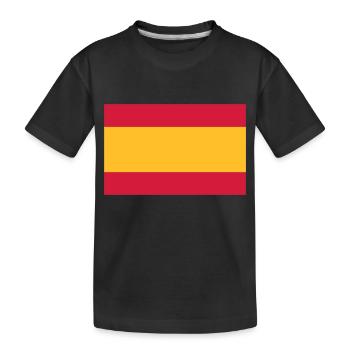 spanien - Kinder Premium Bio T-Shirt - Schwarz - Vorne