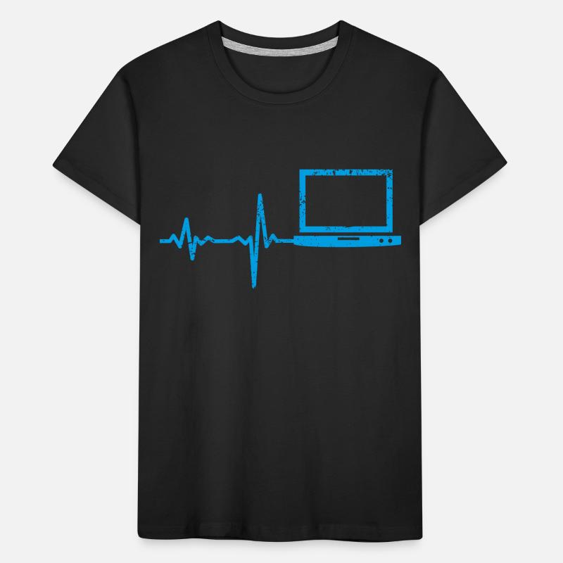 Gift Heartbeat Notebook PC Kids' Premium Organic T-Shirt