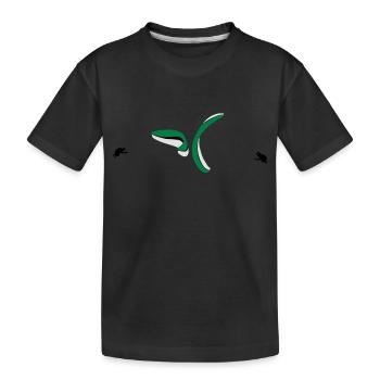 Gleitschirm Synchro Spirale - Kinder Premium Bio T-Shirt - Schwarz - Vorne