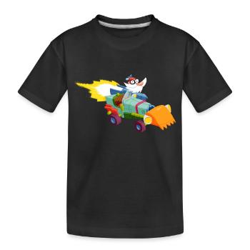 ProfPoff - Kinder Premium Bio T-Shirt - Schwarz - Vorne