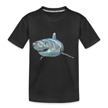 Hai 2 - Kinder Premium Bio T-Shirt - Schwarz - Vorne