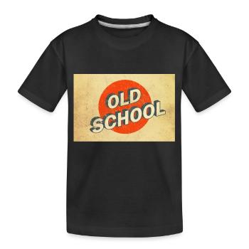 Affiche de logo Vintage Old School - T-shirt bio Premium Enfant - noir - Devant