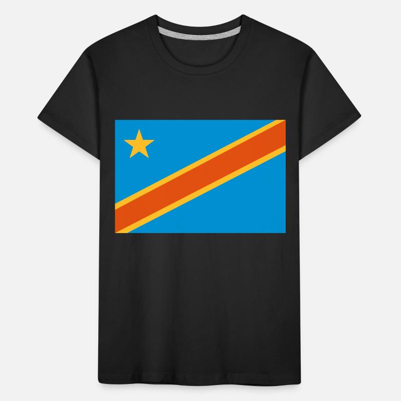 drapeau Congo Kinshasa - Congo flag T-shirt bio Premium Enfant
