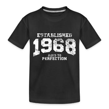 established 1968 - aged to perfection (fr) - T-shirt bio Premium Enfant - noir - Devant