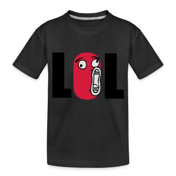 lol - Kinder Premium Bio T-Shirt - Schwarz - Vorne