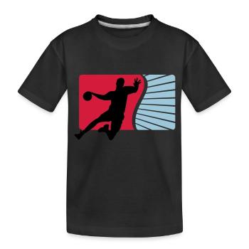 handball - T-shirt bio Premium Enfant - noir - Devant