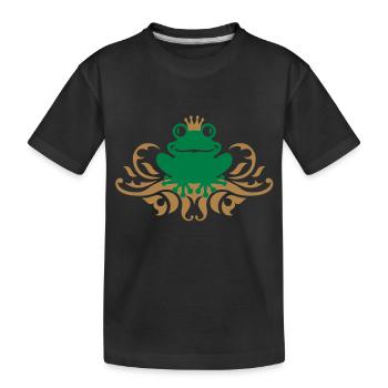 Grenouille - King - Figure - T-shirt bio Premium Enfant - noir - Devant