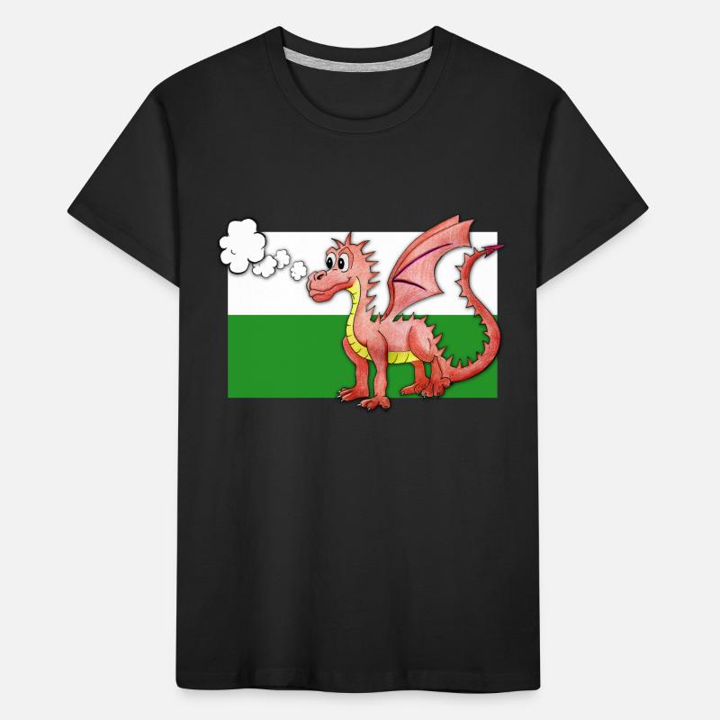 Puffing Welsh Dragon - Gregory Kids' Premium Organic T-Shirt