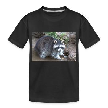 Raton laveur d’Amérique du Nord (racoons) - T-shirt bio Premium Enfant - noir - Devant