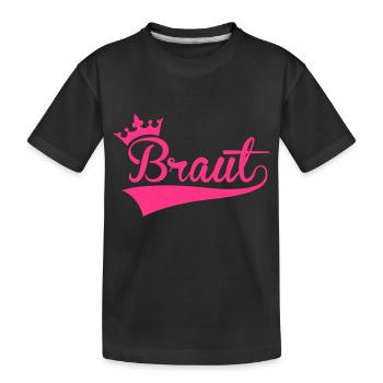 Braut - Kinder Premium Bio T-Shirt - Schwarz - Vorne