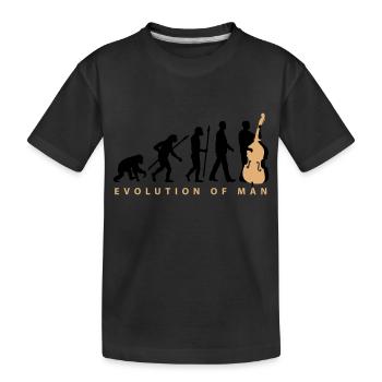 evolution_kontrabass_11_2016_2c02 - Kinder Premium Bio T-Shirt - Schwarz - Vorne