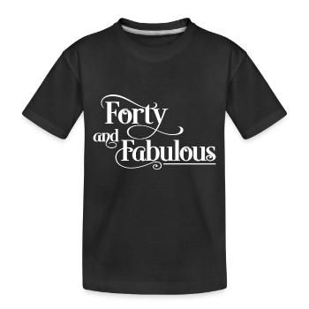 40 Geburtstag - Kinder Premium Bio T-Shirt - Schwarz - Vorne