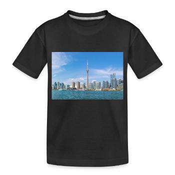 Vue panoramique sur les toits de Toronto Ontario Canada - T-shirt bio Premium Enfant - noir - Devant