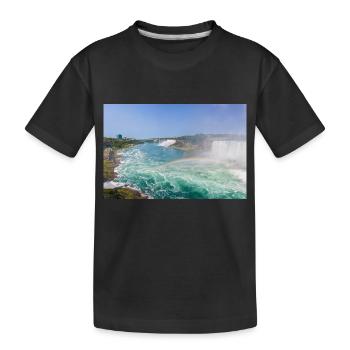 Kanada Ontario Niagara Falls American and Canadian - Kinder Premium Bio T-Shirt - Schwarz - Vorne
