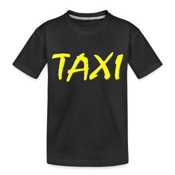 Taxi - Kids' Premium Organic T-Shirt - black - Front