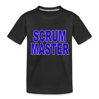 Agile - Scrum Master - Kids' Premium Organic T-Shirt - black - Front