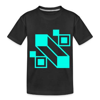 Abstrakte Formen - Kinder Premium Bio T-Shirt - Schwarz - Vorne