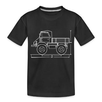 Unimog - Oldtimer - Offroad - Dispositif moteur universel - T-shirt bio Premium Enfant - noir - Devant