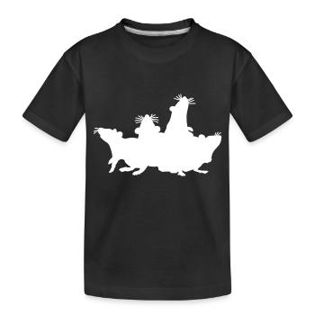 Ratpack Rats Motif - Kids' Premium Organic T-Shirt - black - Front