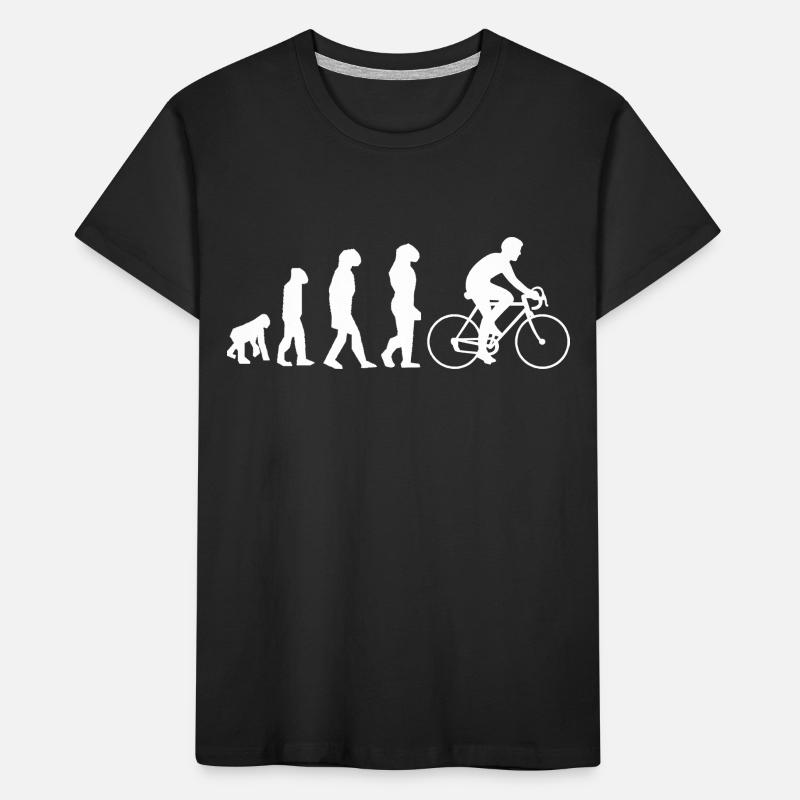 Evolution des Radsports Kinder Premium Bio T-Shirt