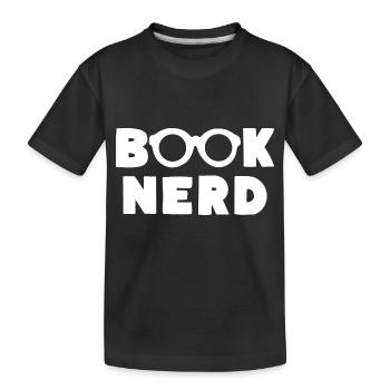 BOOK NERD Bücher Lese Liebe - Kinder Premium Bio T-Shirt - Schwarz - Vorne
