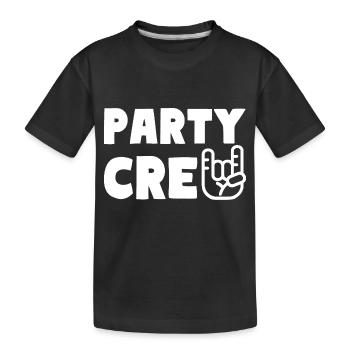 PARTY CREW Celebrations - Kids' Premium Organic T-Shirt - black - Front