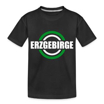 wir sind Erzgebirger - Kinder Premium Bio T-Shirt - Schwarz - Vorne
